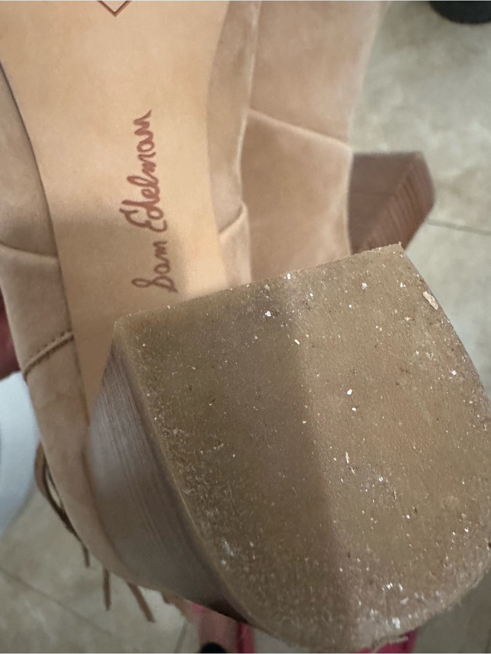 Sam Edelman Fringe Over-the-Knee Boots - Tan Brown - Picture 3 of 5